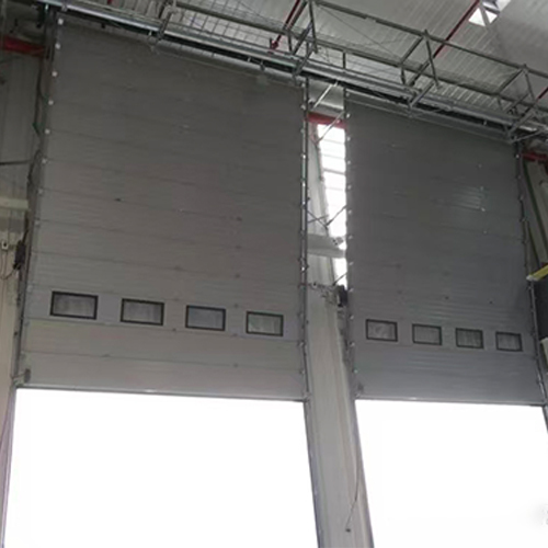 Motorized Rolling Sectional Overhead Door Industrial Anti Collision Windproof