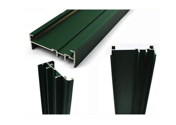 Colored Rectangular Aluminum Tubing , Extruded Aluminum Window Frame