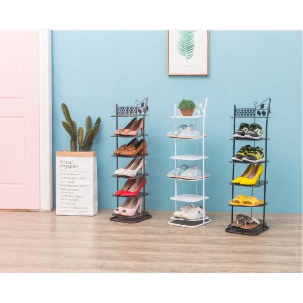 Dustproof 7 Tier Bronze Metal Wire Shoe Rack