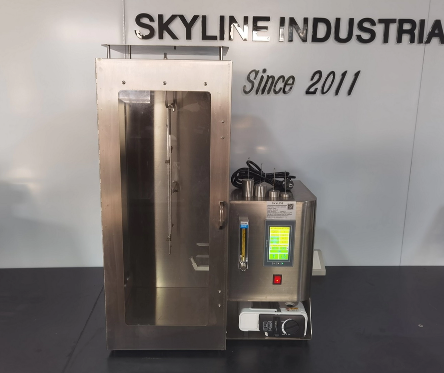 16CFR 1615/16CFR 1616 Vertical Flammability Tester with 300x80mm Specimen and 40±2mm Flame Height for Textiles Flame Retardant Performance