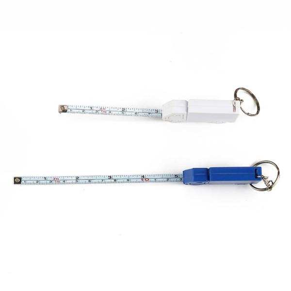 Wintape Carro de plástico Mini Caminhão Forma 1 metro Faixa de aço Medida Keychain Retrátil