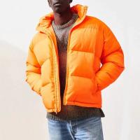 Logo personnalisé manteau pour hommes mince jusqu'en bas plus taille Vestes couvertes Puffer Bomber Polyester Vêtement d'hiver Casual pour hommes