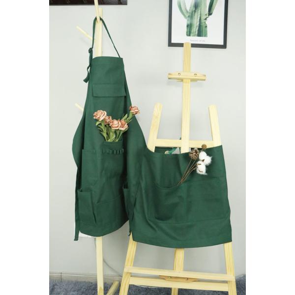 Two-Piece Kitchen Cooking Apron , 8 Oz Cotton Canvas Restaurant Waiter Apron For Work