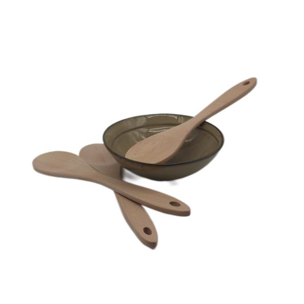 Набор лопаткоулавливателя кухни варя утварей утварей шпателя кухни деревянный