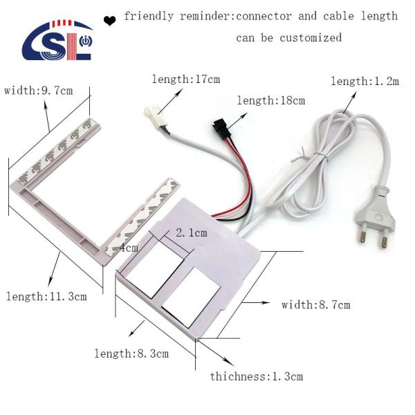 Dimming level Yes DC 12V 2A 24W Double button touch sensor switch for smart LED mirror