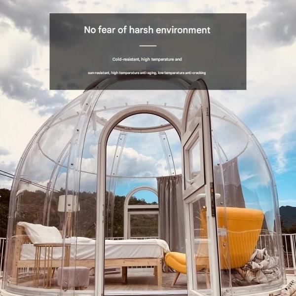 PC Outdoor Bubble House Combination for Camping Hotel Homestay Bar and Transparent Yurt Tent