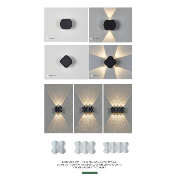 4W Outdoor Waterproof LED Wall Lights for bathroom 120x80x40mm