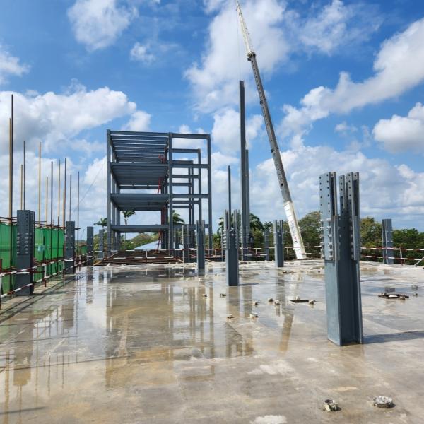 Prefab Steel Structure Warehouse Building Q235B Q355B 50 Years Life