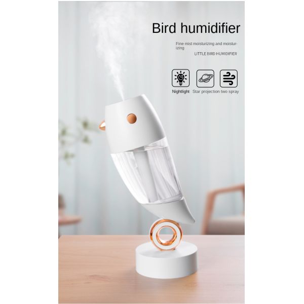 Ultrasonic Cool Mist LED Lamp Air Ultrasonic Humidifier Quiet Operation With USB Charging