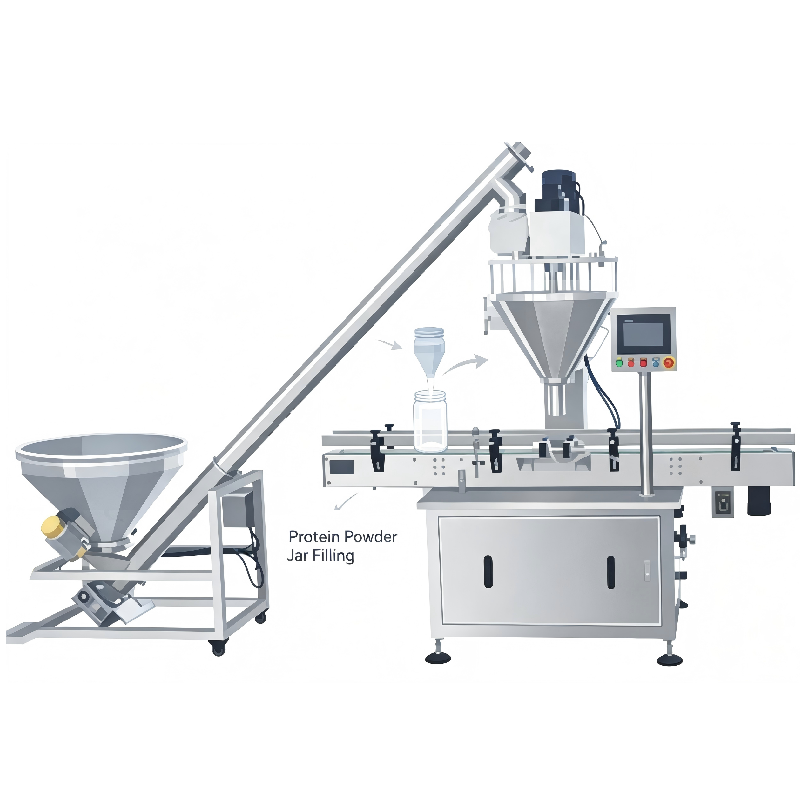 Auger Powder Jar Filling Machine 15Bottles/Min - 30 Bottles/Min Nutrition