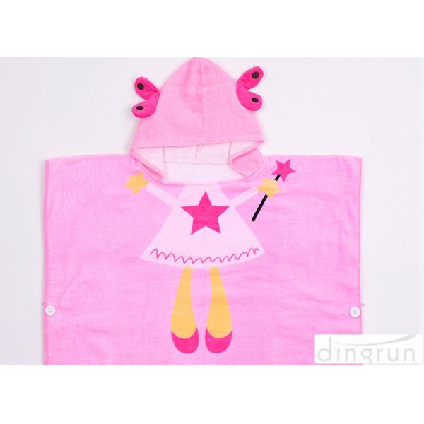 Kids Hooded Beach Towels Personalized With Printed Cartoon Character Logo