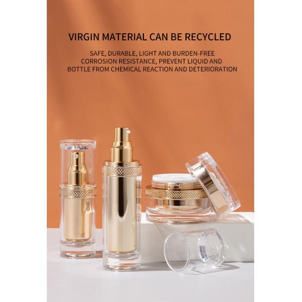 40ml 90ml 100ml Acrylic Bottle 20g 50g Treatment Cream Bottle Set For Cosmetic