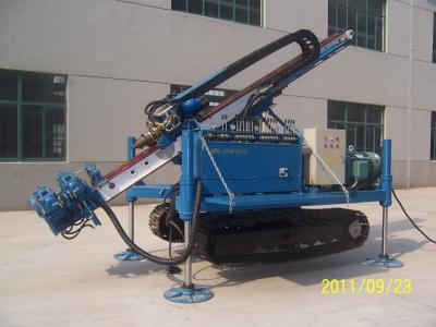 Máquina de perfuração hidráulica do equipamento de perfuração da esteira rolante do equipamento de perfuração da âncora do dispositivo da chave da braçadeira de MDL-135D
