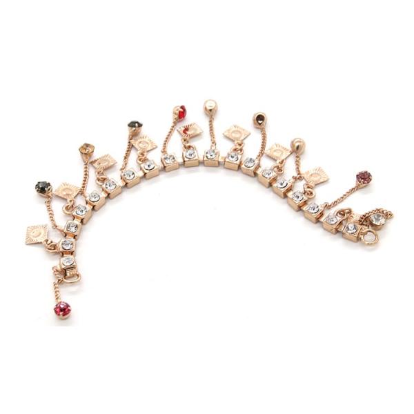 Wenzhou Kml Wholesale custom popular gold diamond shoe accessories buckle chain