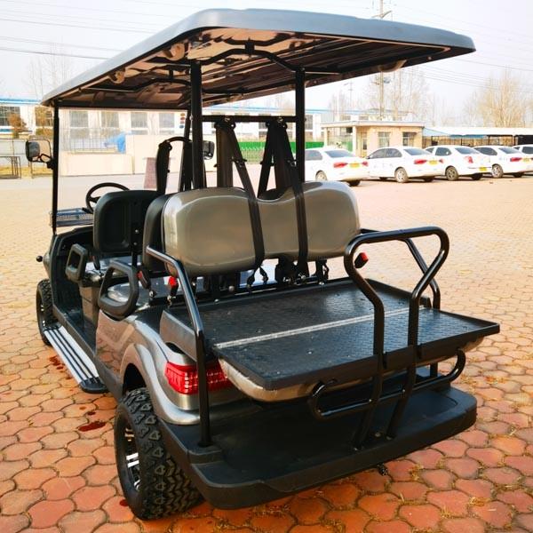 2023 Black 6 Seater Golf Cart 4x4 60V Lithium Battery 35mph