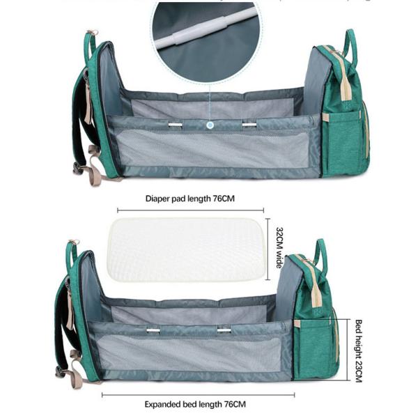 New Baby Diaper Bag Bed Backpack For Mom Maternity Bag For Large Capacity Nursing Bag for Baby Care Upgrade Hooks