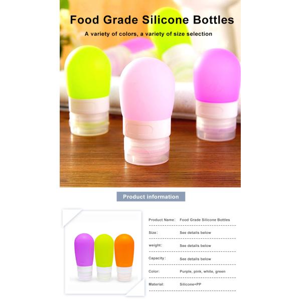 Экран печатая многоразовые небольшие бутылки перемещения силикона 80Ml