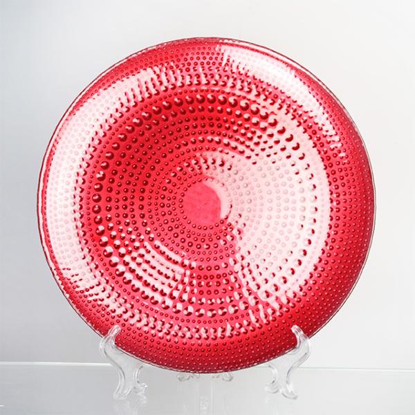 Wholesales ColorDecoration Glass Charger Plate with Electroplating and Spraying color