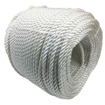 High Strength 3 Strand Twisted 4mm-60mm Nylon Fiber Sailing Rope Polyamide Rope Nylon Marine Mooring Rope