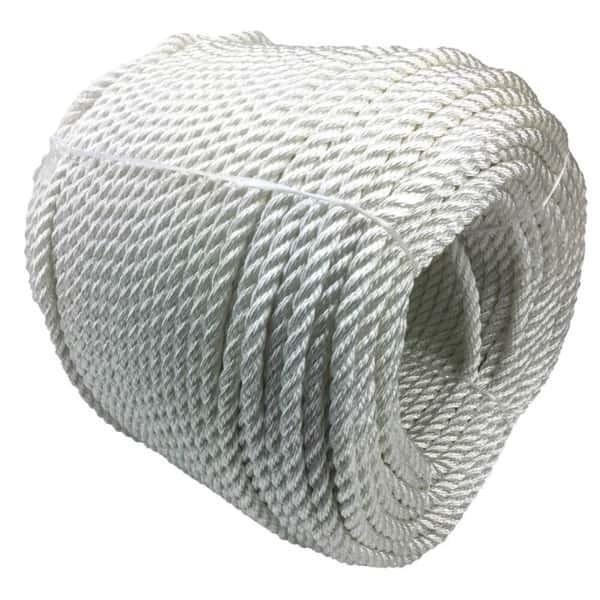 3 hebras de cuerda de nylon 4 mm-60 mm cuerda de vela de amarre marítimo