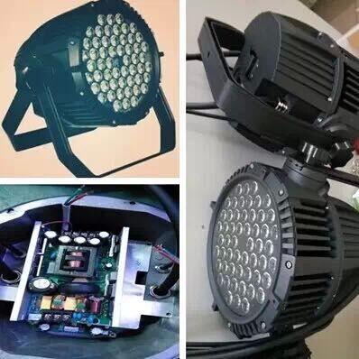 IP65 Waterproof Dmx512 LED Stage Par Lights 8 Channels Control 54Pcs