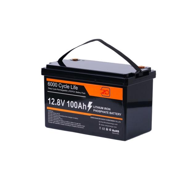 High Energy Density LiFePO4 Lithium Battery 12.8V 100Ah With 6000 Times Cycle