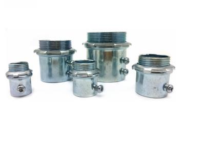 Steel EMT Set Screw Connector , EMT Electrical Conduit Fittings Insulated Type