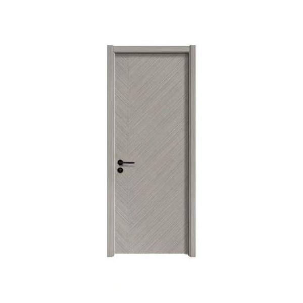 Sound Insulation MDF Wooden Door 43mm Thick PVC Interior Doors With Frames