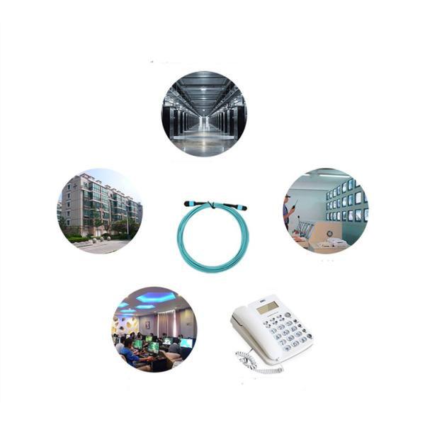 G657A2 OM3 96 Core MPO Fiber Optic Cable Multi Mode Yellow For FTTH