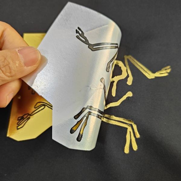 Personalized Metallic Heat Transfer Gold Foil Heat Transfer Label Sticker