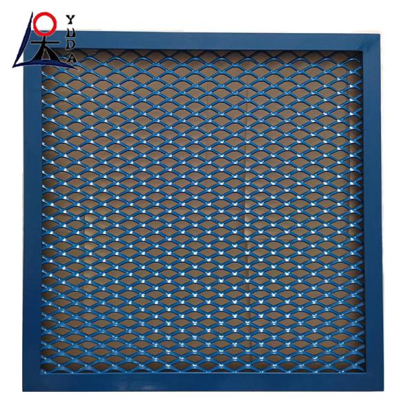 PVC Coated Expanded Metal Mesh Panels Anti-Slip Easy Install