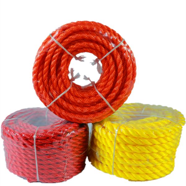 4 Strands Twisted Pp Rope 100m 200m Customized Length Polypropylene Mooring Rope