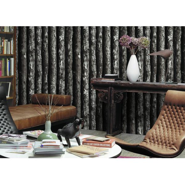 3D Tree Pattern Vintage Asian Inspired Wallpaper , High Grade decorative wallpapers for walls