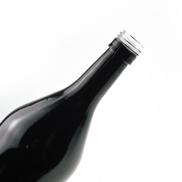 500ml Screw Cap Glass Bottle for Gin Rum Tequila Whisky Liquor Spirits Black Painting