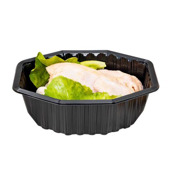 PP Film Covering Disposable Plastic Containers Fresh Meat Vacuum Formed