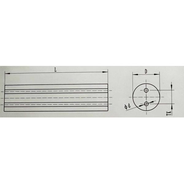 Double Straight Hole Cutting Tools 3.2 - 20.2MM Polished Tungsten Carbide Steel Rod