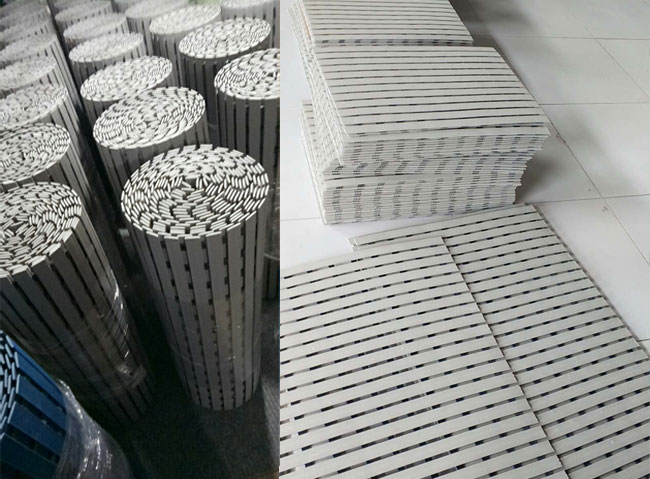 Открытый дренаж решетки не смещает PVC справляясь Rolls 8mm для бассейнов