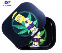 Customized Weed Rectangle Tin Box With Lid Custom Weed Packaging Can