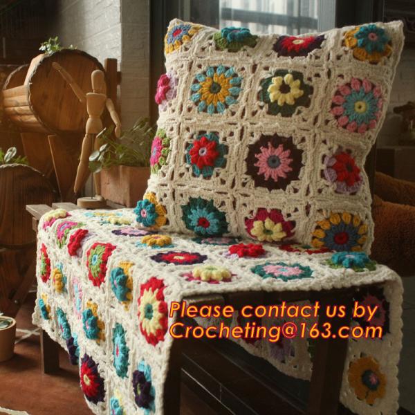 new cotton crochet pillow cover cotton knitted pillow cover cushion towel for home decor
