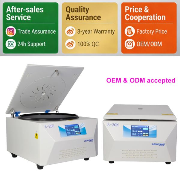 3-20N Multi Capacity Benchtop Laboratory Centrifuge Machine High Speed 20000RPM