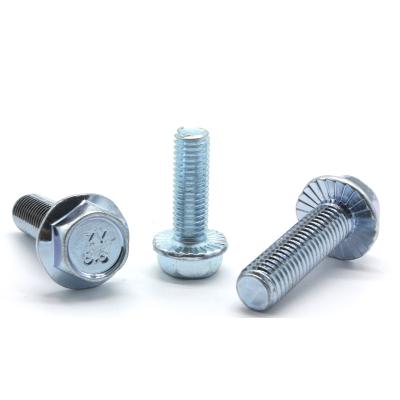 Parafuso serrilhado da flange do hexágono do ruído 6921