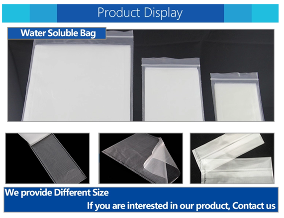 Мешки для белья прозрачной воды Dissolvable для вышивки