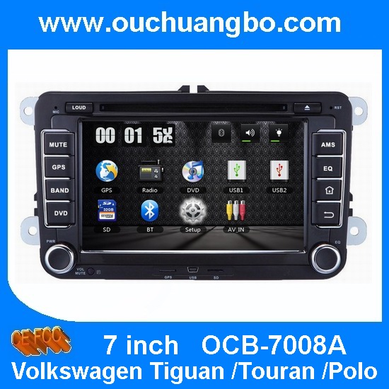 Ouchuangbo Car GPS Navi Radio System Volkswagen Tiguan /Touran /Polo iPod RDS DVD Player OCB-7008A