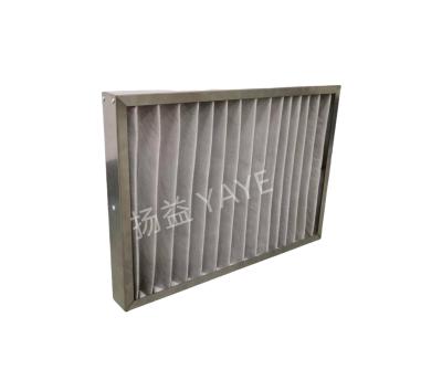 Stainless Pleated Pre Filter G3 Hepa Filter High Temperature