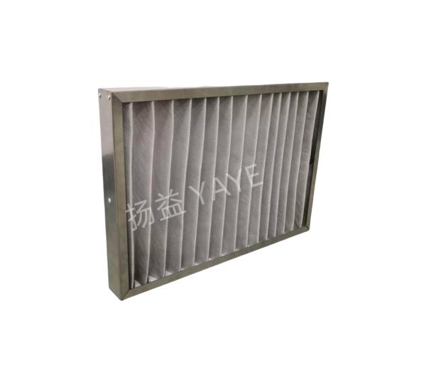 Stainless Pleated Pre Filter G3 Hepa Filter High Temperature