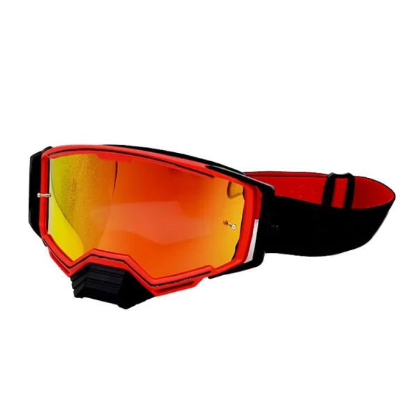 Customized Color Anti Slip Elastic Strap Motorcycle Racing Dirtbike Goggles Glasses