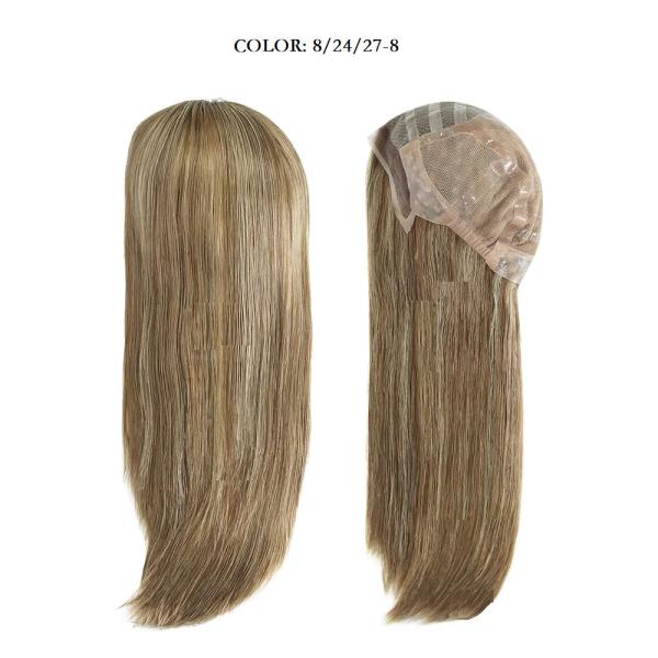 Anti-slip Soft Silicone Base Cap Medical Wig 18 Inches Long 100% RAW Human Hair Medical Grade Toupee Wig for Cancer And Alopecia Patients