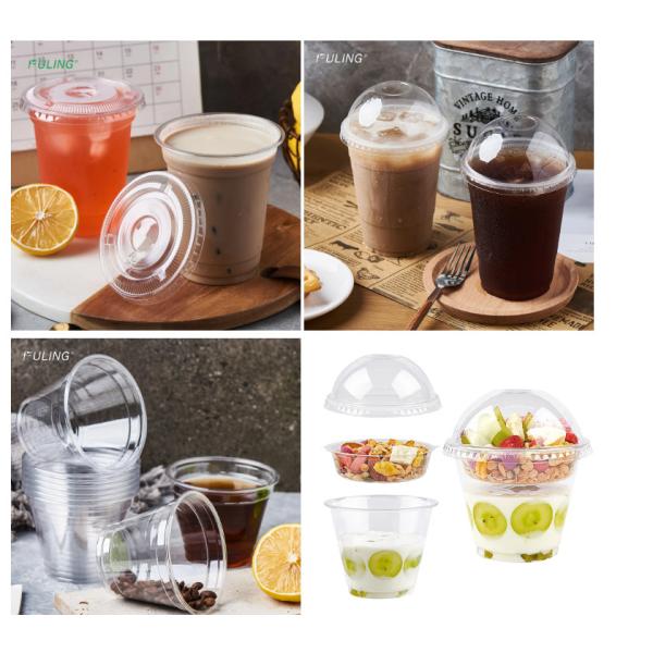Wholesale 95mm Clear Plastic Cups PET Disposable Drinking Cups For Ice Coffee Juice Boba Точные пластиковые чашки для кофе
