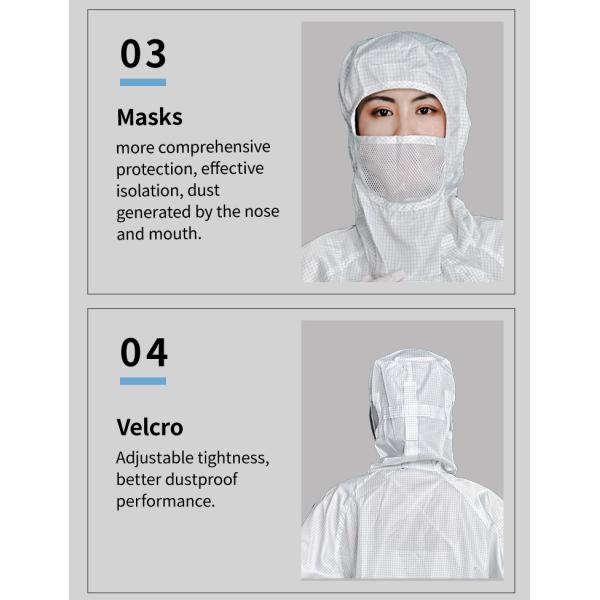 чистой комнаты одежд предохранения пыли одежды корпии халата esd носка чистой комнаты свободной от противостатической анти- статическая