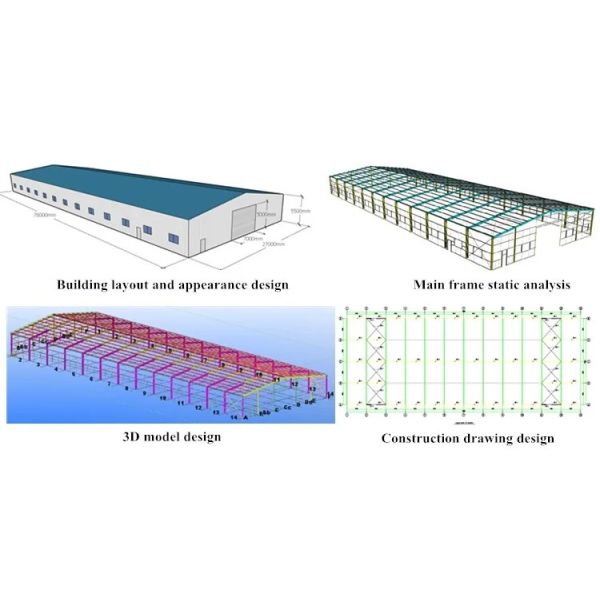 Prefab Steel Structure Warehouse High Quality H Steel Materials Steel Structure Building